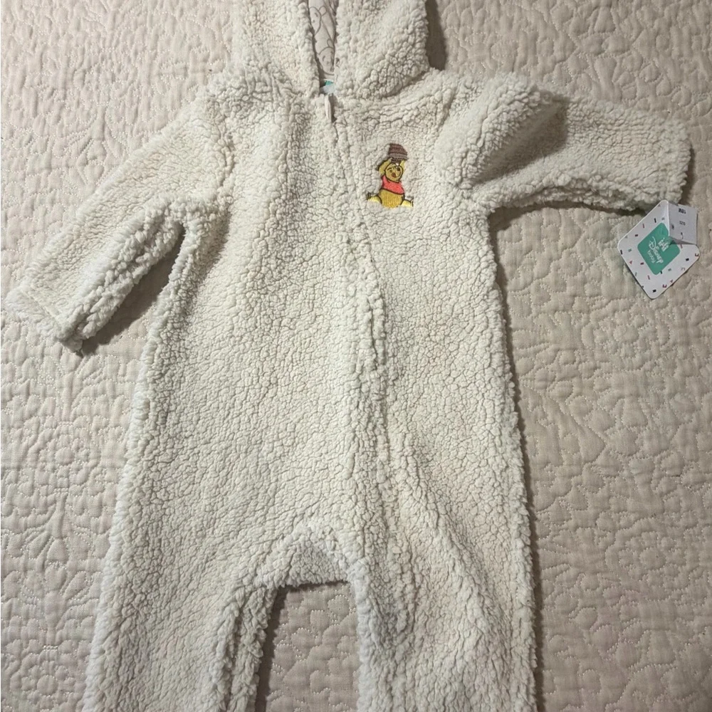 Disney Baby Winnie the Pooh fleece‎ one piece size 18 months new with tags